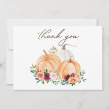 Fall Pumpkins und Boho Blume Danke