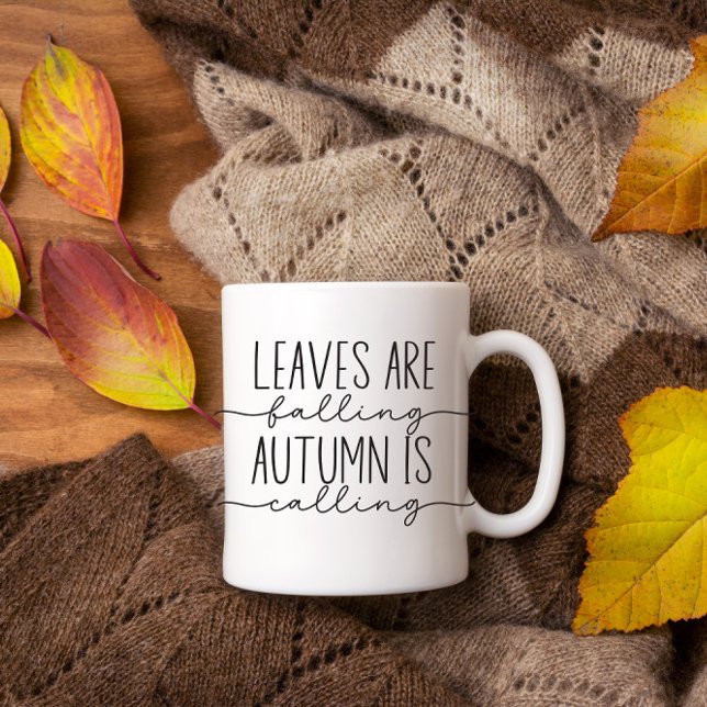 Fall Quote Trendy Calligrafy Tasse (Von Creator hochgeladen)