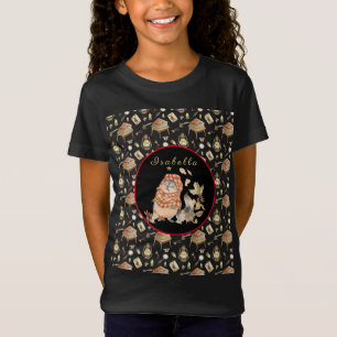 Fall-Raccoon Anpassen von Text und Farbe T-Shirt
