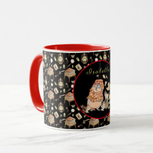 Fall-Raccoon Anpassen von Text und Farbe Tasse