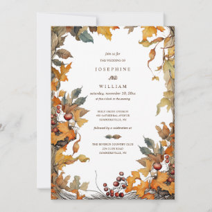 Fall-Rahmen-Hochzeitseinladung Einladung