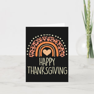 Fall Rainbow Happy Thanksgiving Niedlich Girls K Karte