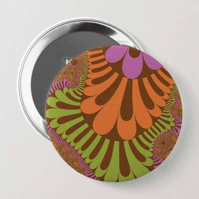 Fall Rainbow Loop Button (Vorne & Hinten)