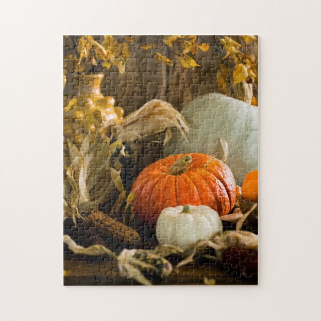 Fall Rätsel Herbstlaube Rätsel Herbstlöcher Puz Puzzle (Vertikal)