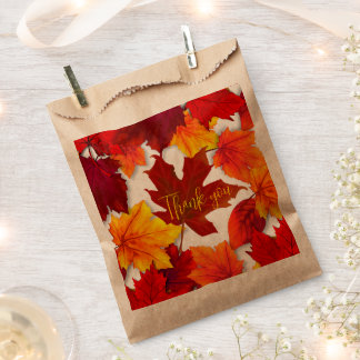 Fall Red Blätter Danke, dass du Bags bevorzugst Geschenktütchen