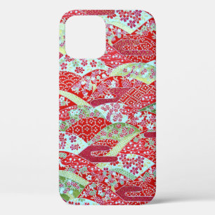 Fall Red Floral Origami iPhone 12 Case-Mate iPhone Hülle