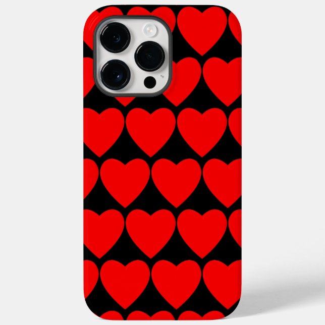 Fall "Red Heart Case-Mate iPhone" iPhone Hülle (Rückseite)