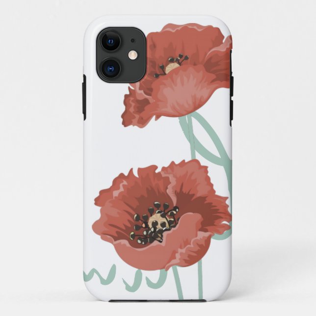 Fall Red Peonies iPhone 5 Case-Mate iPhone Hülle (Rückseite)