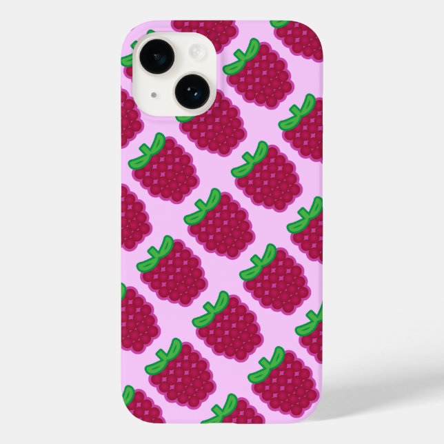 Fall Red Raspberry Pattern iPhone 6/6 Case-Mate iPhone Hülle (Rückseite)