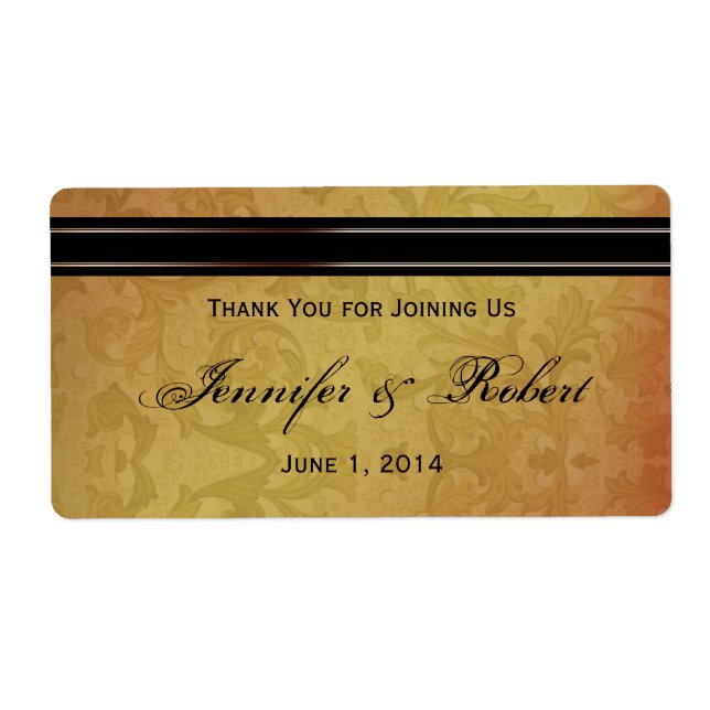 Fall Regal Wasser Flasche Etikett (Vorne)