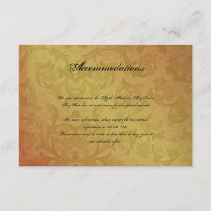 Fall-Regentschafts-Hochzeits-Einsatz Begleitkarte