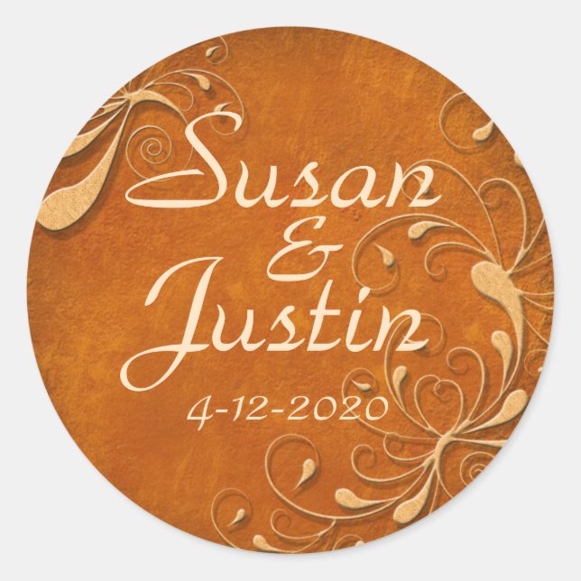 Fall Rhapsody Round Stickers (Vorderseite)