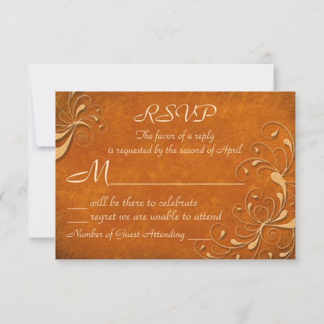 Fall Rhapsody RSVP Cards (Vorderseite)