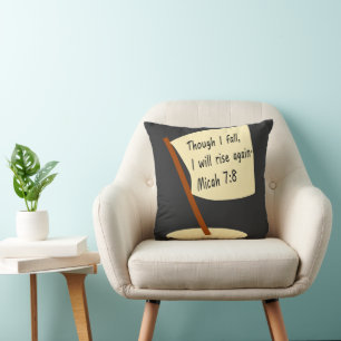 FALL & RISE Bibel Verse Kissen