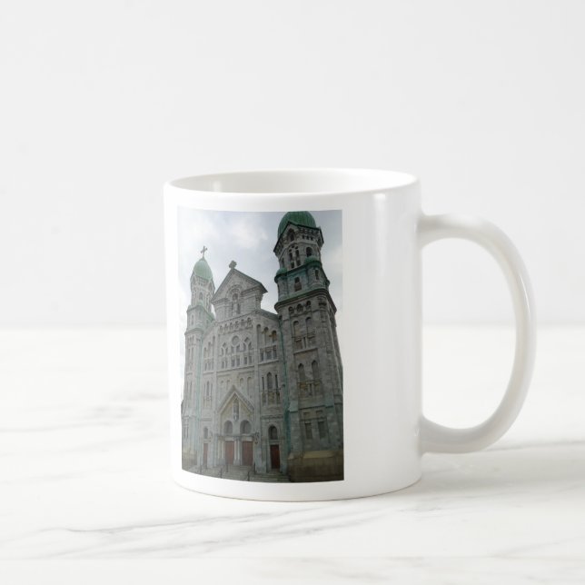 Fall River, MA Historische Gotische Kirche Kaffeetasse (Rechts)