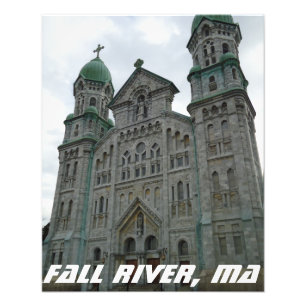 Fall River, MA Massachusetts Berühmte Architektur Fotodruck