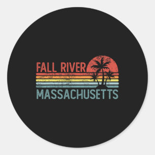 Fall River Machusetts Lustige Usa Stadt Trip Zu Ha Runder Aufkleber