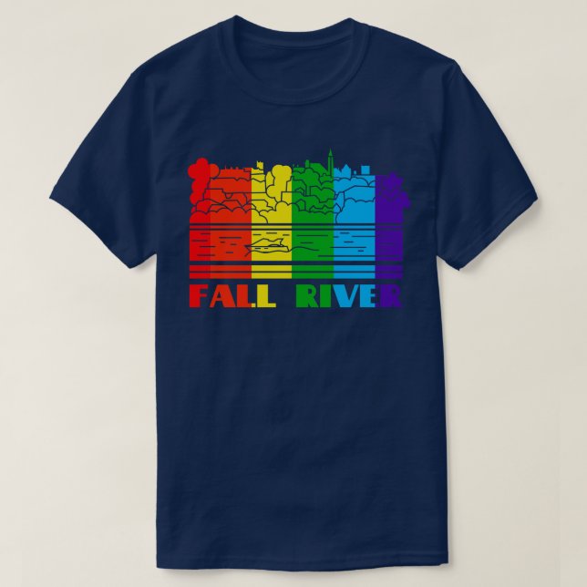 Fall River Pride Fall River LGBT Geschenk LGBTQ Su T-Shirt (Design vorne)