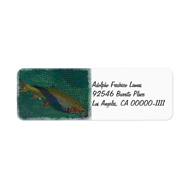 Fall River Rainbow Address Label (Vorne)