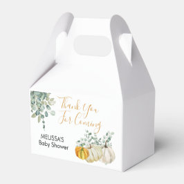 Fall Rust Orange White Pumpkin Greenerie Vielen Da Geschenkschachtel