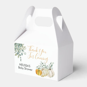 Fall Rust Orange White Pumpkin Greenerie Vielen Da Geschenkschachtel