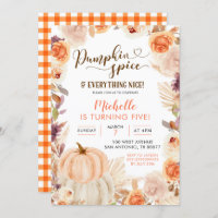 Fall Rustic Boho Pumpkin Gewürz und alles Nizza