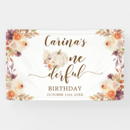 Fall Rustic Boho Pumpkin Onederday Banner