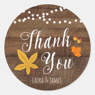 Fall Rustic Danke Stickers