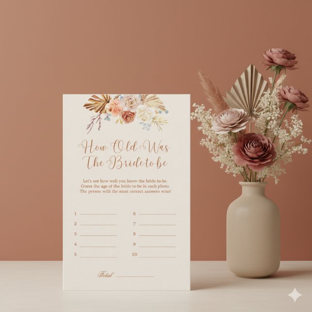 Fall Rustic How Old Was The Bride-to-be Game (Von Creator hochgeladen)