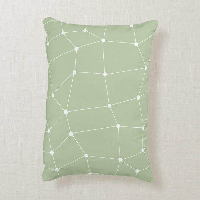 Fall "Sage Green Art Design Pillow" Dekokissen (Rückseite(Vertikal))