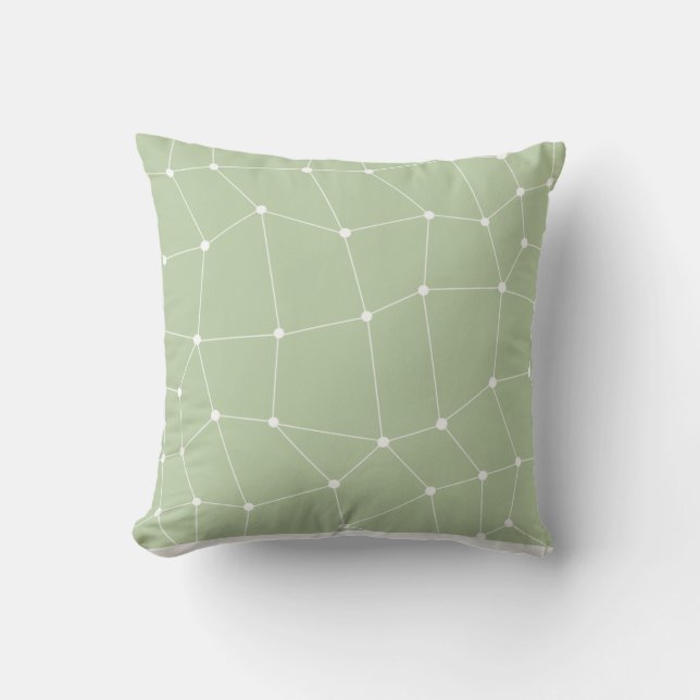 Fall "Sage Green Art Design Pillow" Kissen (Vorderseite)