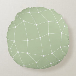 Fall "Sage Green Art Design Pillow" Rundes Kissen