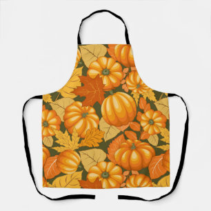 Fall Saison Halloween Pumpkins Muster Schürze