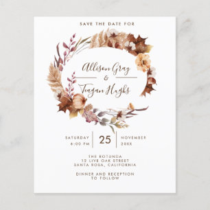 Fall Save the Date Postkarte