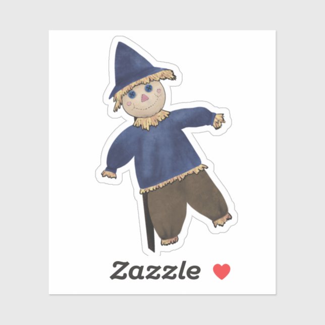 Fall Scarecrow Aufkleber (Blatt)