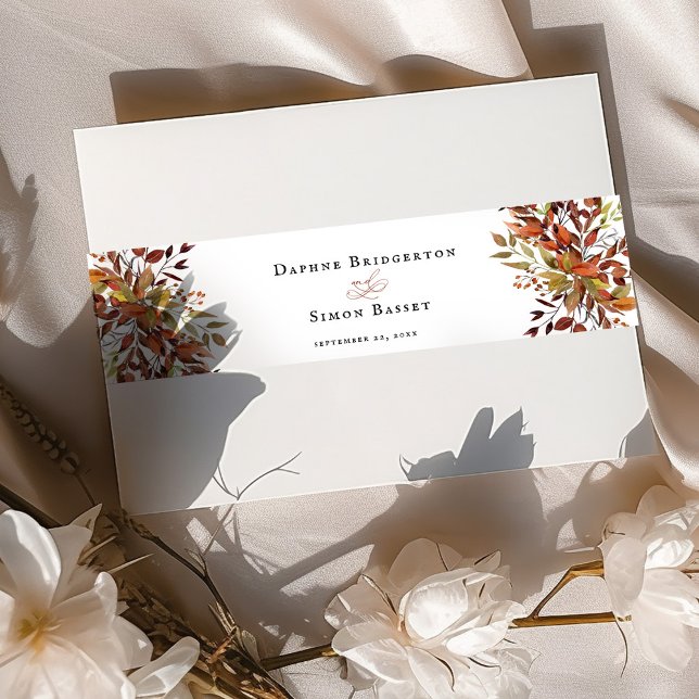 FALL Script Wedding Einladungsbanderole (Von Creator hochgeladen)