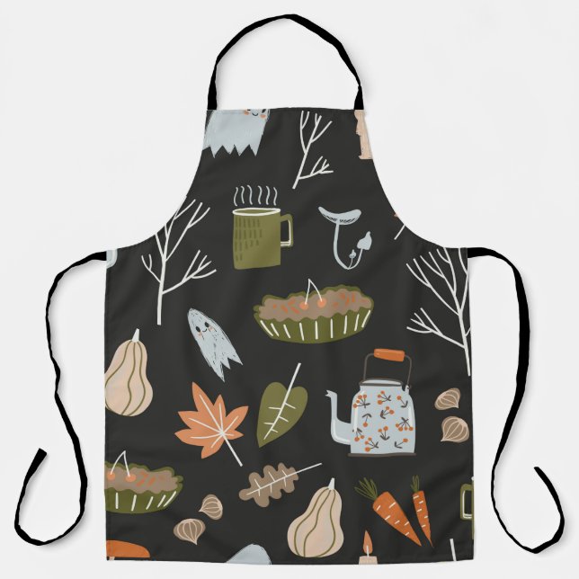 Fall seamless pattern with cozy nature elements. C Schürze (Vorderseite)