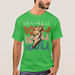 Fall Season Autumn Thankful Doula Thanksgiving Gif T-Shirt