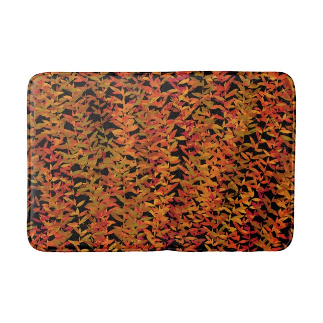 Fall Season Changing Colors Foliage Leaves Art Badematte (Vorderseite)