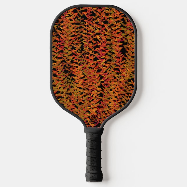 Fall Season Changing Colors Foliage Leaves Art Pickleball Schläger (Vorderseite)
