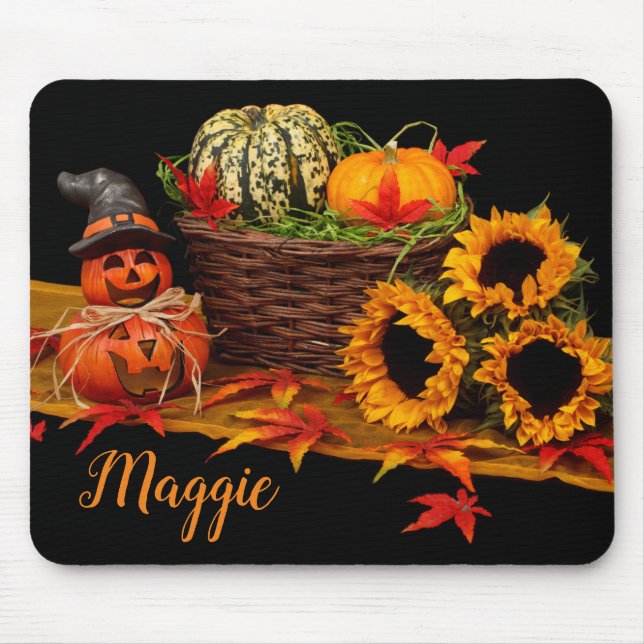 Fall Season Halloween October Mouse Pad Mousepad (Vorne)