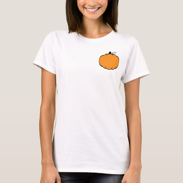Fall Season Pumpkin Zeichnend T-Shirt (Vorderseite)