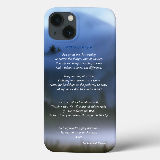 Fall "Serenity Prayer Case-Mate iPhone" iPhone Hülle (Rückseite)