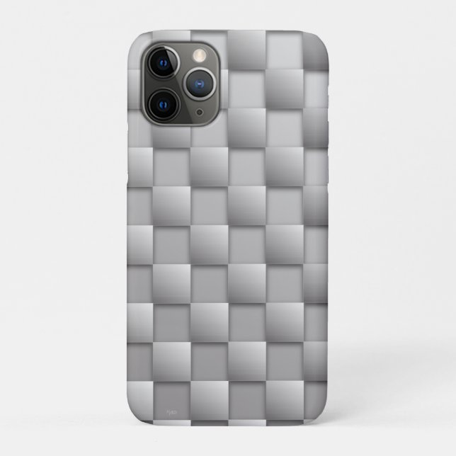 Fall Silver Schachbretts Case-Mate iPhone Hülle (Rückseite)
