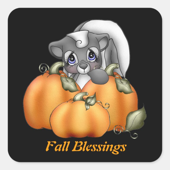 Fall Skunk Aufkleber (Vorderseite)