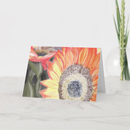 Fall-Sonnenblume Karte