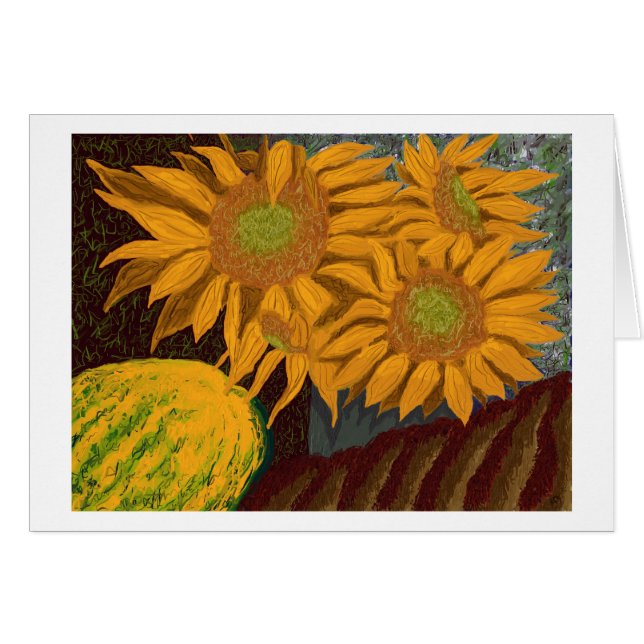 Fall-Sonnenblumen (Vorderseite (Horizontal))