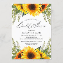 Fall Sonnenblumen und Grüntöne | Elegantes Brautpa