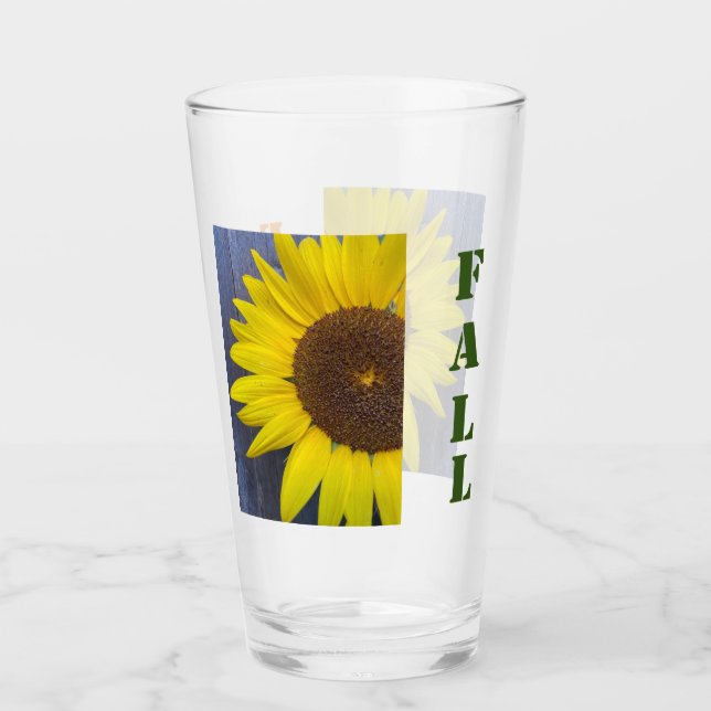 FALL Sonnenblumenglas Glas (Vorderseite)