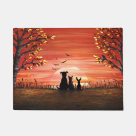 Fall-Sonnenuntergang Fußmatte